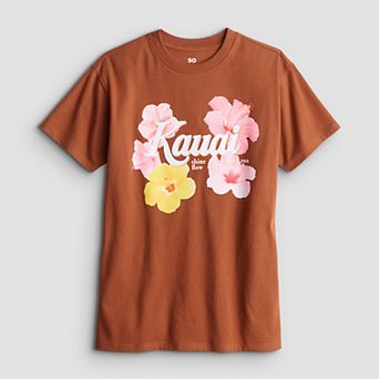 Girls 7-20 SO® Short Sleeve Oversized Graphic Tee in Regular & Plus Size