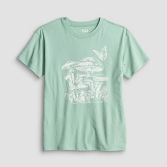 Girls 7-20 SO® Short Sleeve Oversized Graphic Tee in Regular & Plus Size