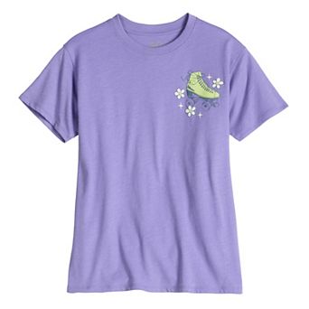 Girls 7-20 SO® Short Sleeve Oversized Graphic Tee in Regular & Plus Size