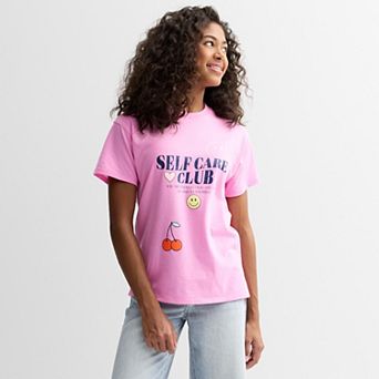 Girls 7-20 SO® Short Sleeve Oversized Graphic Tee in Regular & Plus Size