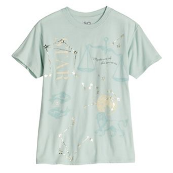 Girls 7-20 SO® Short Sleeve Oversized Graphic Tee in Regular & Plus Size