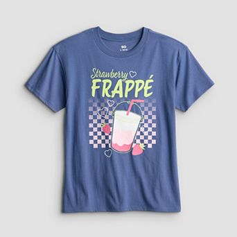 Girls 7-20 SO® Short Sleeve Oversized Graphic Tee in Regular & Plus Size