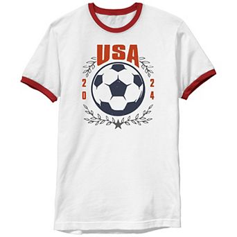 Men's USA Soccer 2024 Ringer Graphic Tee