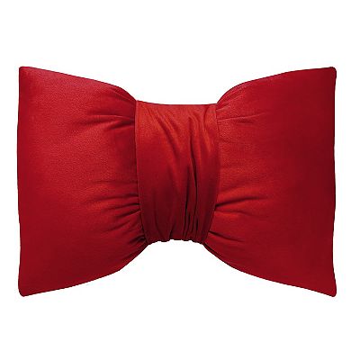 Celebrate Together Valentine's Day Red Velvet Bow Pillow