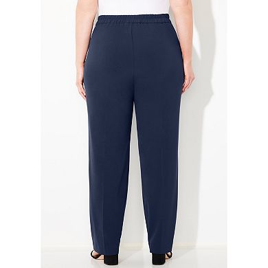 Catherines Women's Plus Size Petite Refined Pull-On Curvy Pant
