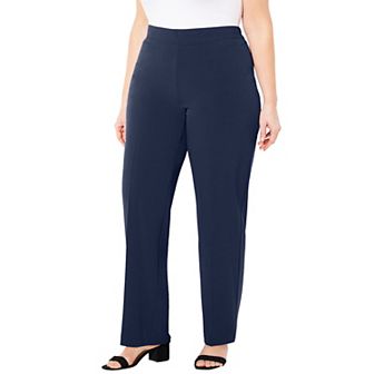 Catherines Women's Plus Size Refined Pull-On Curvy Pant