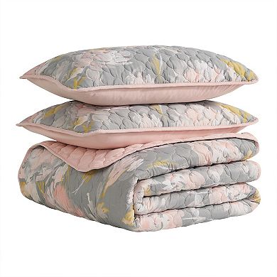 Threaded Bloom 2-piece Quilt Set