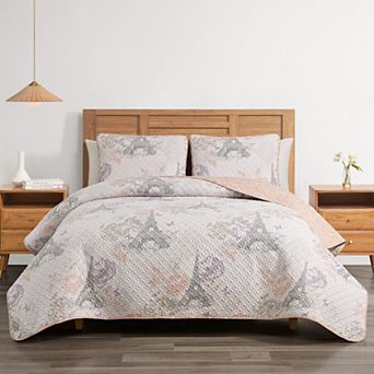 Threaded French Riviera Quilt Set with Shams