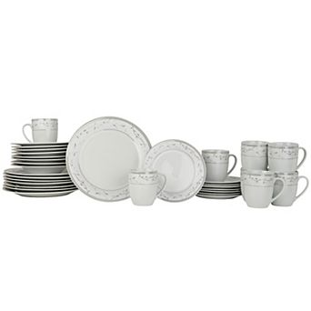 Fitz & Floyd Platinum Vine 32 pc Dinnerware Set
