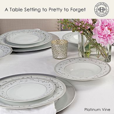 Fitz & Floyd Platinum Vine 32-Piece Dinnerware Set