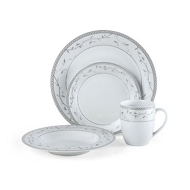 Fitz & Floyd Platinum Vine 32-Piece Dinnerware Set