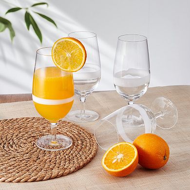 Fitz & Floyd Organic Band 19 oz. Juice Glasses, Set of 4