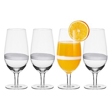 Fitz & Floyd Organic Band 19 oz. Juice Glasses, Set of 4