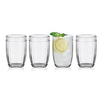 Fitz & Floyd Beaded 12 oz. Highball Glasses, Set of 4