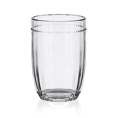 Fitz & Floyd Beaded 12 oz. Highball Glasses, Set of 4