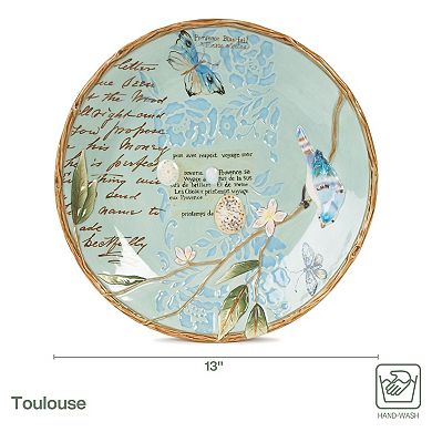 Fitz & Floyd Toulouse 13 in. Round Platter