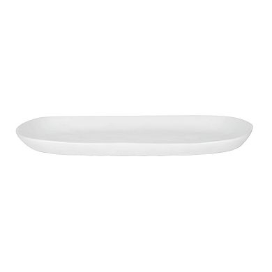 Fitz & Floyd Everyday White 15 in. Organic Serve Platter