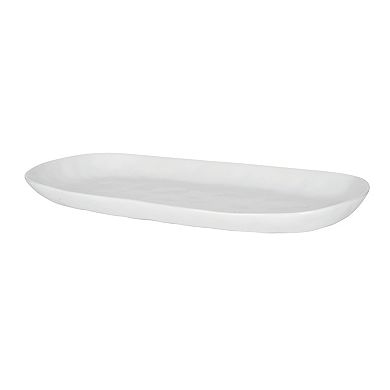 Fitz & Floyd Everyday White 15 in. Organic Serve Platter