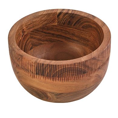 Fitz & Floyd Caleb Natural Acacia Wood Small Serve Bowl