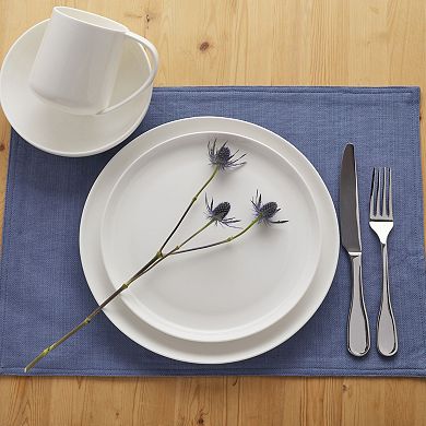 Fitz & Floyd 16-Piece Nevaeh White Coupe Dinnerware Set