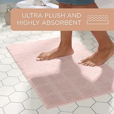 Town & Country Tufted Windowpane Bath Mat