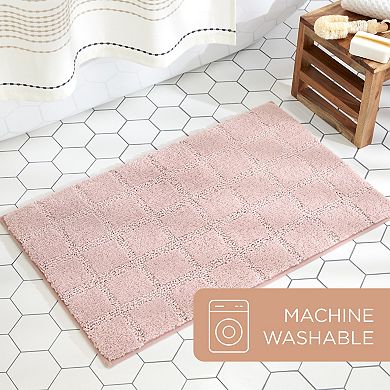 Town & Country Tufted Windowpane Bath Mat