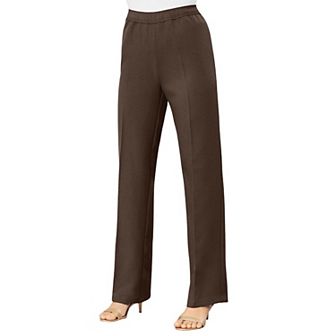 Roaman's Women's Plus Size Tall Plus Size Wide Leg Bend Over Pant