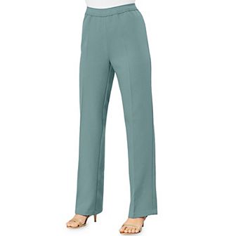 Roaman's Women's Plus Size Tall Plus Size Wide Leg Bend Over Pant