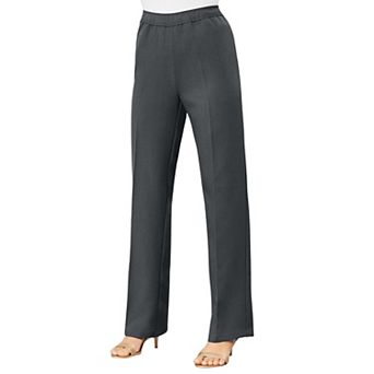 Roaman's Women's Plus Size Tall Plus Size Wide Leg Bend Over Pant