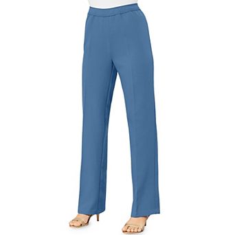 Roaman's Women's Plus Size Tall Plus Size Wide Leg Bend Over Pant
