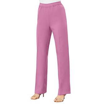 Roaman's Women's Plus Size Tall Plus Size Wide Leg Bend Over Pant