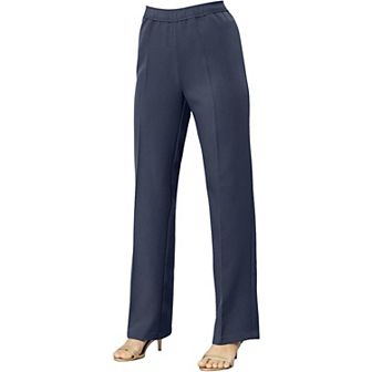Roaman's Women's Plus Size Tall Plus Size Wide Leg Bend Over Pant