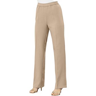 Roaman's Women's Plus Size Tall Plus Size Wide Leg Bend Over Pant