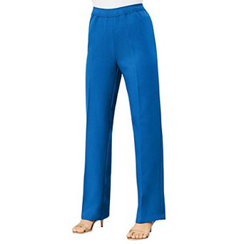 Roaman's Women's Plus Size Tall Plus Size Wide Leg Bend Over Pant