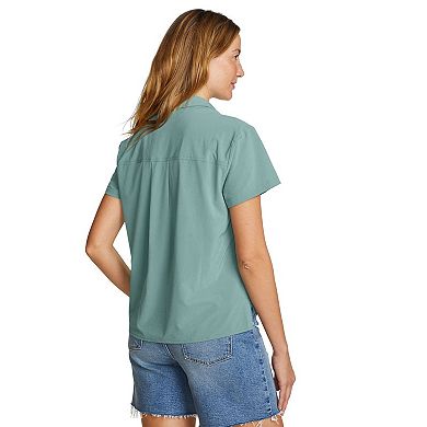 Women's Eddie Bauer Departure Collared V-Neck Tee