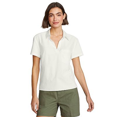 Women's Eddie Bauer Departure Collared V-Neck Tee