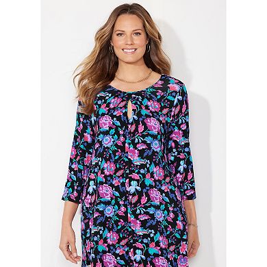 Catherines Women's Plus Size Liz&Me Swing Tunic Top