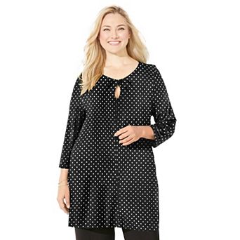 Catherines Women's Plus Size Liz&Me Swing Tunic Top