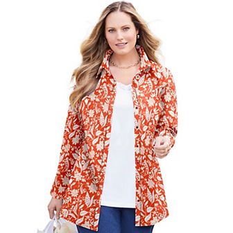 Catherines Women's Plus Size Liz&Me Buttonfront Shirt