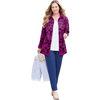 Catherines Women's Plus Size Liz&Me Buttonfront Shirt