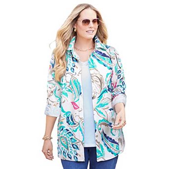 Catherines Women's Plus Size Liz&Me Buttonfront Shirt