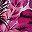 Berry Pink Palm Leaves