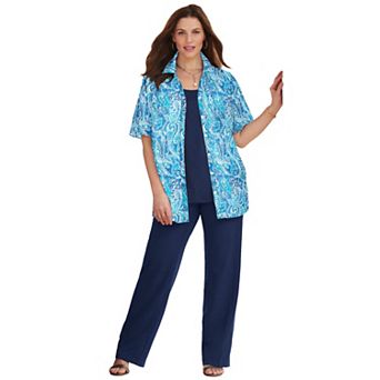 Catherines Women's Plus Size Petite Timeless Short Sleeve Blouse