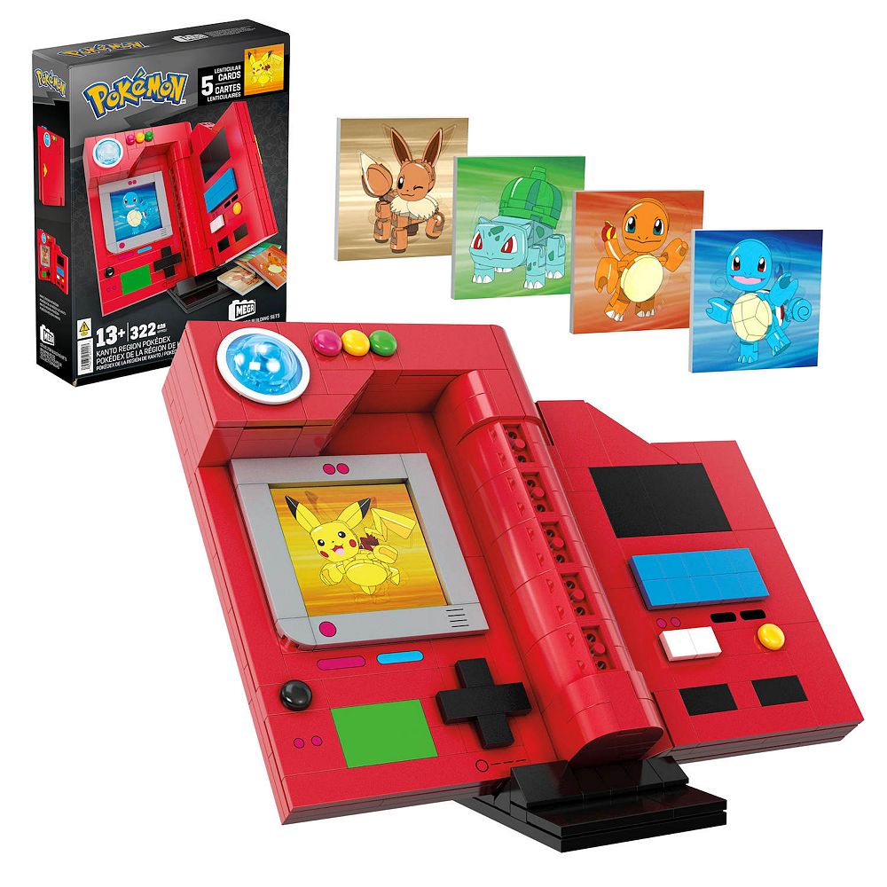 Mega Bloks Pokémon Kanto Region Pokédex Building Kit 322-Pieces