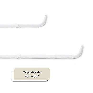 Achim Fantasia Curtain Rod & Brackets Set