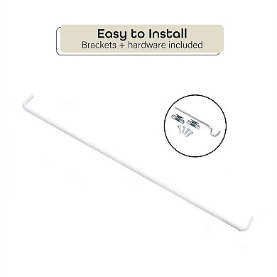 Achim Fantasia Curtain Rod & Brackets Set