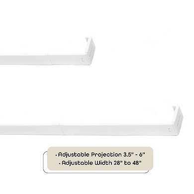 Achim Fantasia 2.5-in. Wide Rod Pocket Curtain Rod