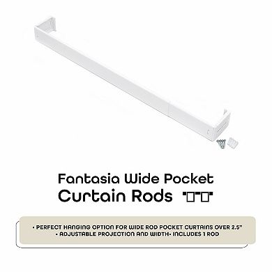 Achim Fantasia 2.5-in. Wide Rod Pocket Curtain Rod