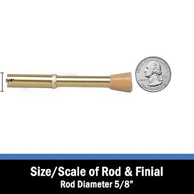 Achim Fantasia 5/8" Window Curtain Spring Tension Rod