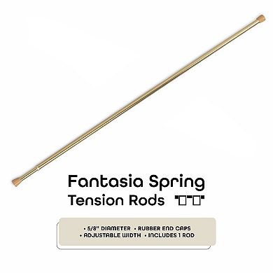 Achim Fantasia 5/8" Window Curtain Spring Tension Rod